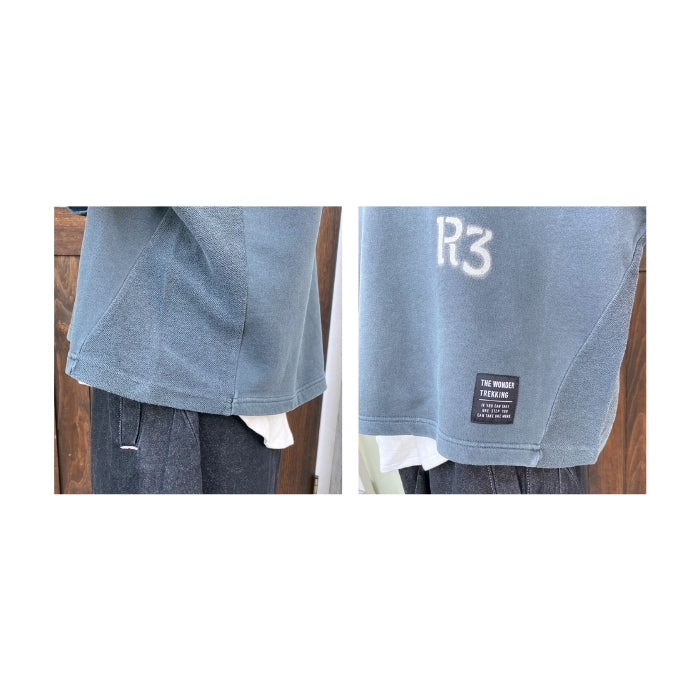 81014919　切替クロップド袖ビッグプルオーバー