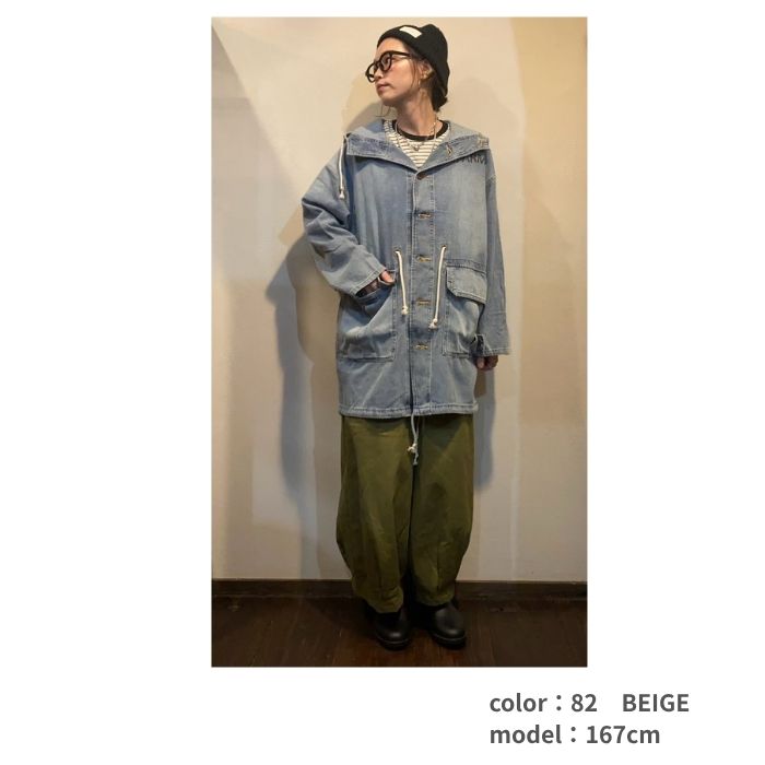 16053430　モッズデニムコート