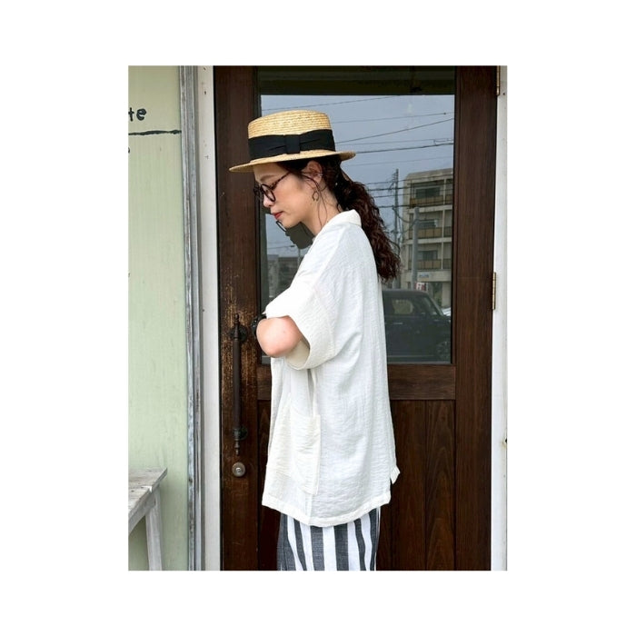 5047・2082　ワッシャーサテンシャツジャケット