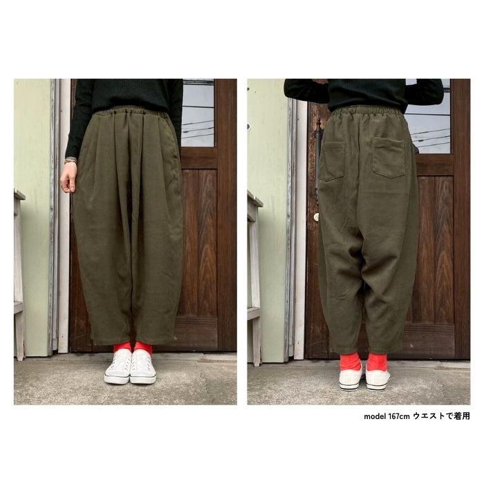 1742697　コーデュロイダボっとパンツ