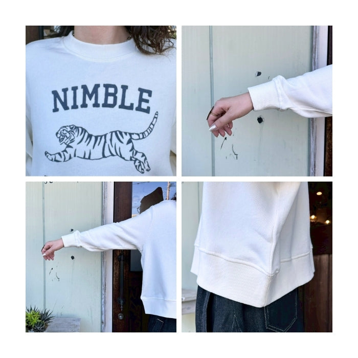 1228　コットン裏毛ロゴ入りプルオーバー