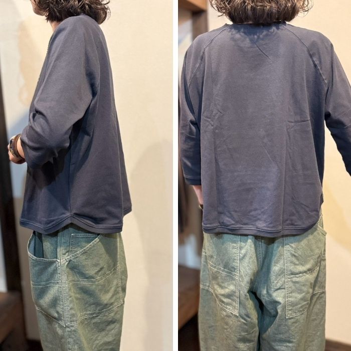 4484　七分袖ラグランワイドPO