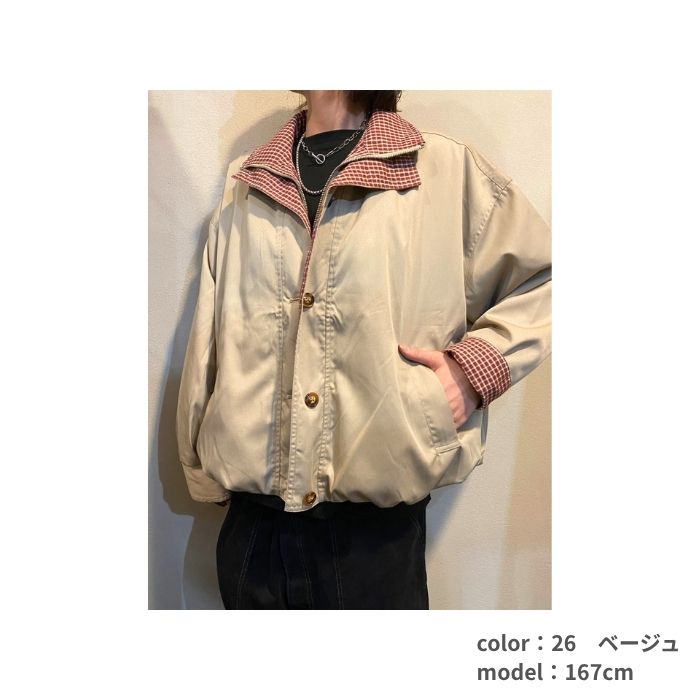 6576225　ダブルカラーブルゾン