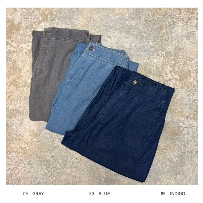 9594　裏起毛デニムバレルパンツ