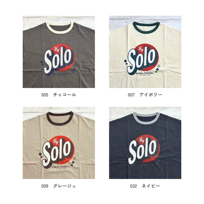 263071　SoloロゴプリントリンガーT