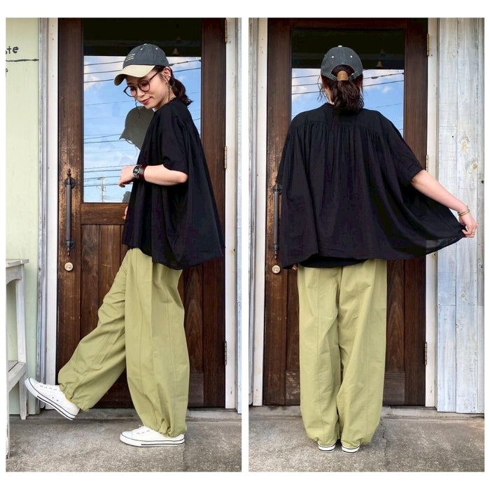 2007　裾ドロスト付きバルーンシルエットパンツ
