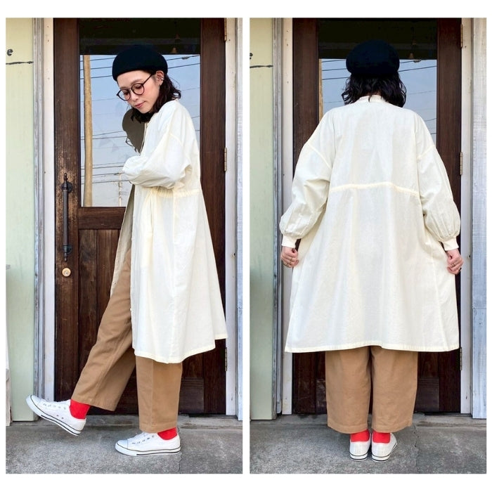 9575　コットンツイル裏起毛カーブパンツ