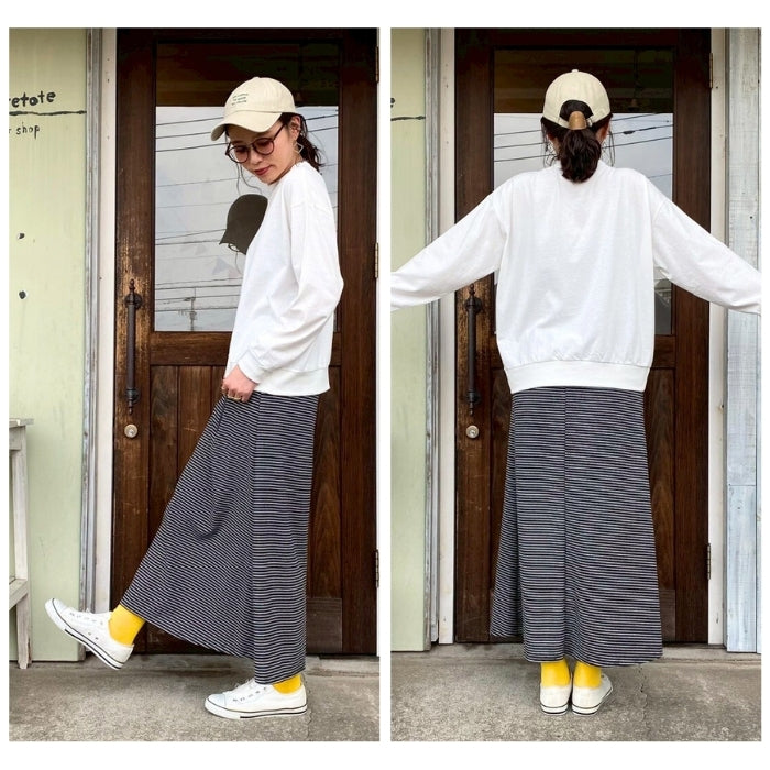 0269　ロゴ刺しゅうクルーネックベーシックプルオーバー