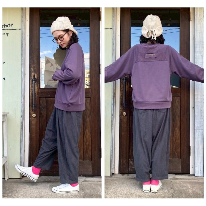 1742667　柔らかコーデュロイダボっとパンツ