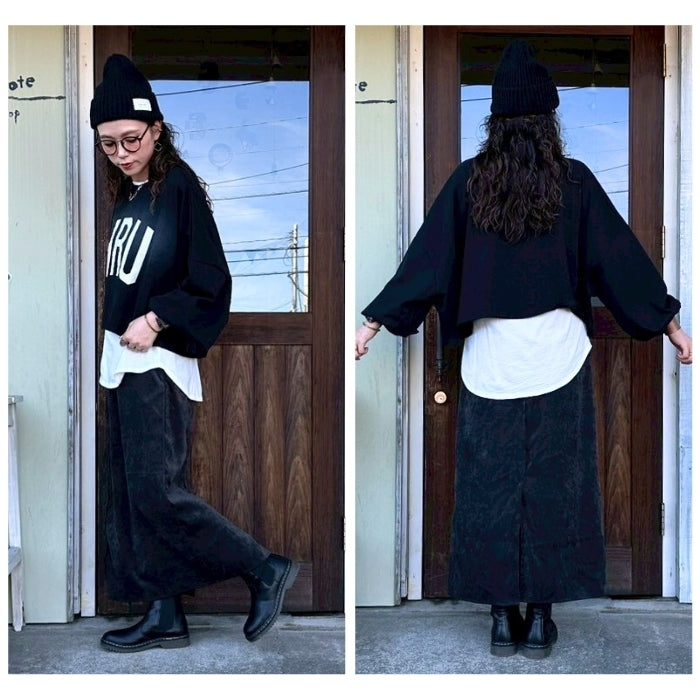 251892　起毛ストレッチタイトスカート