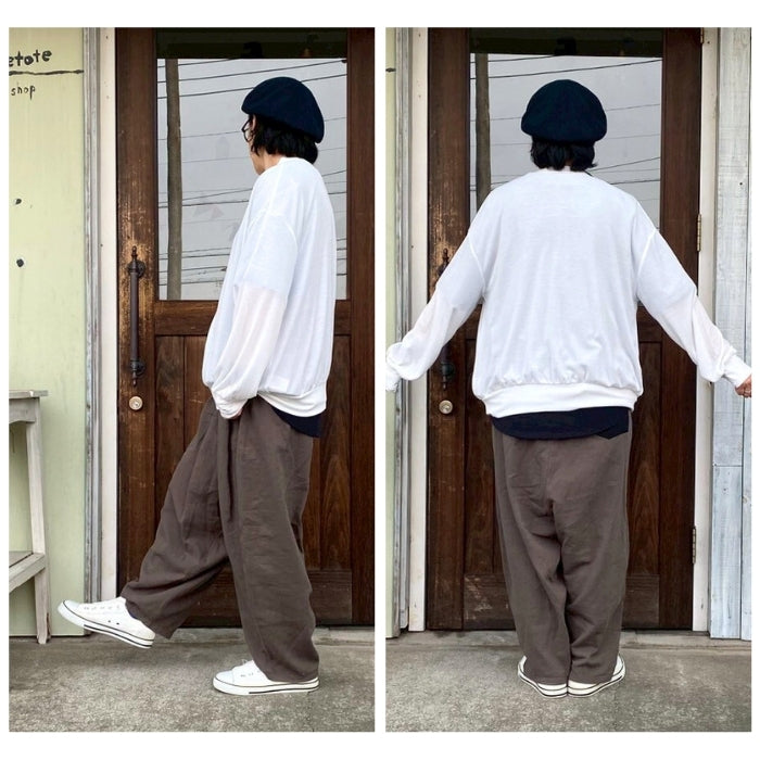 0257　クルーネックジップブルゾン