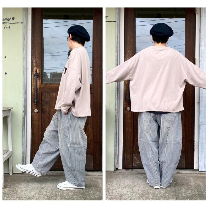 226993　カラーヒッコリーボールパンツ