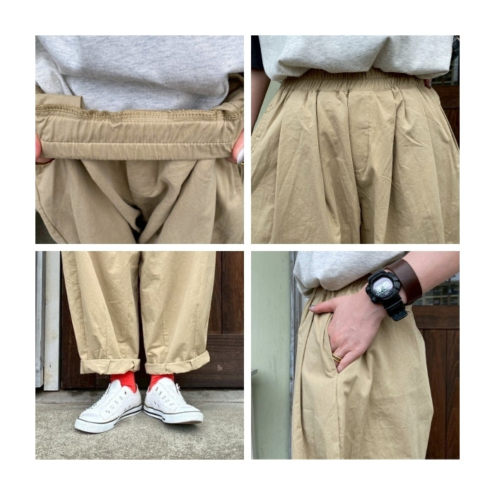1342294　すっきりダンプゆるタックパンツ