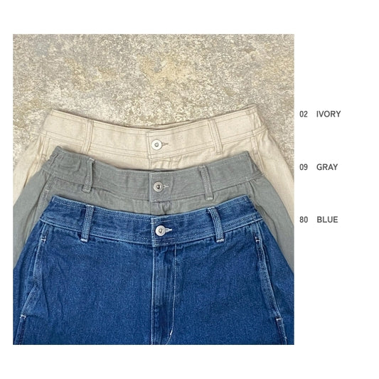 9583　ツイル＆デニムバレルパンツ