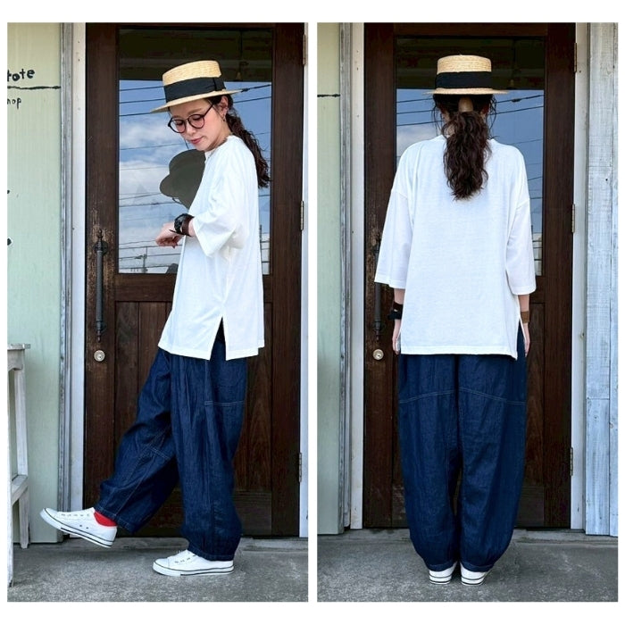 0763　ロゴプリントチュニックプルオーバー