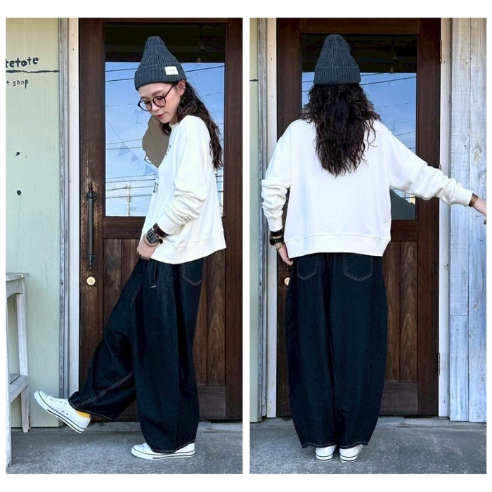 1228　コットン裏毛ロゴ入りプルオーバー